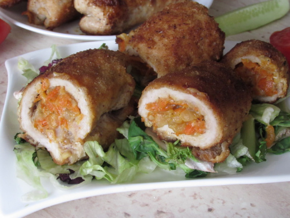 Рулетики с морковью