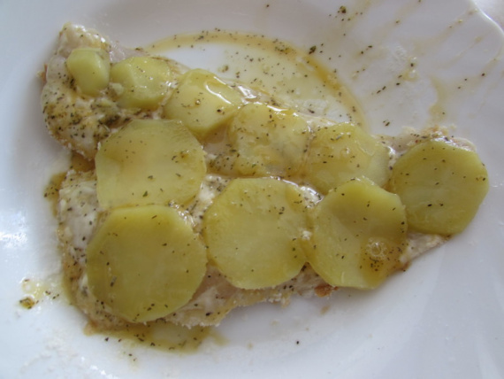 Рыба в картофельной чешуе