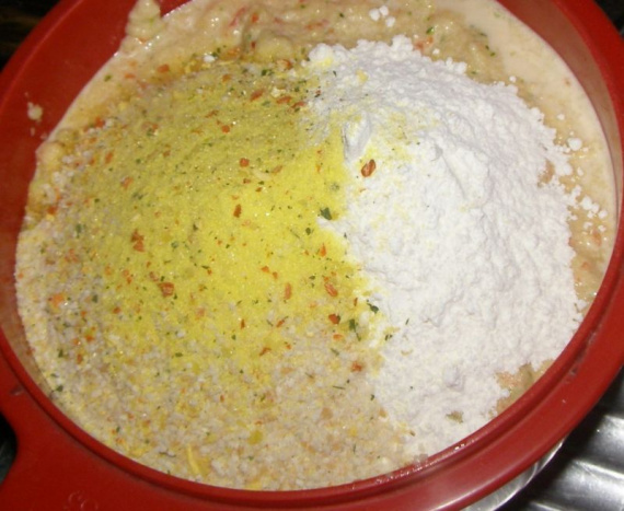 Драники с перцем и кабачком