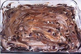 Брауни с творогом и вишней