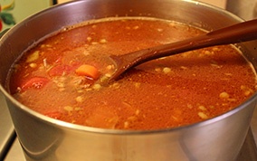 Суп из чечевицы с мясом