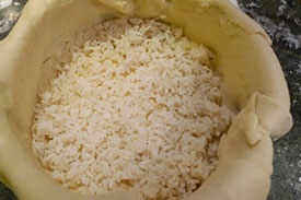 Курник из дрожжевого теста