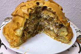 Курник из дрожжевого теста