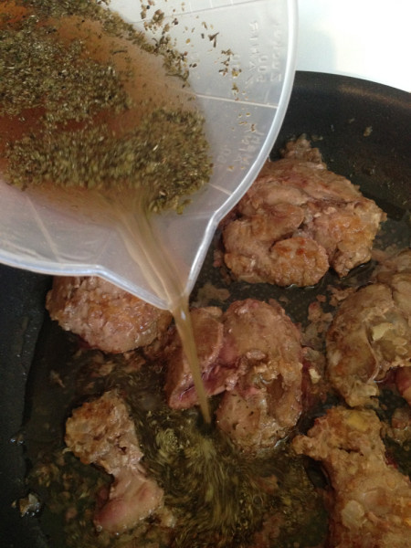 Спагетти с куриной печенью