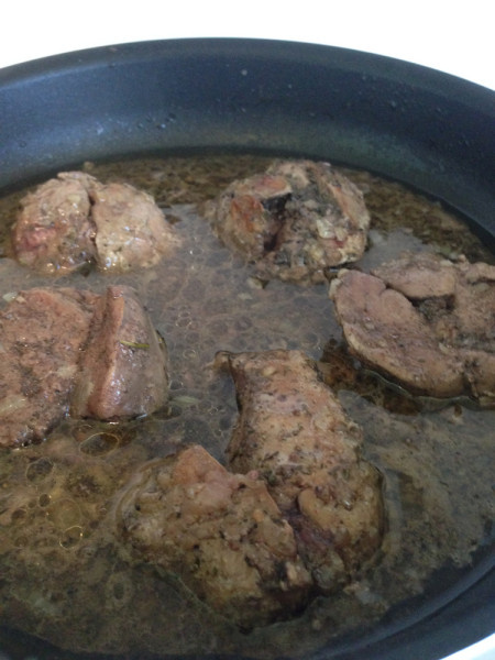 Спагетти с куриной печенью