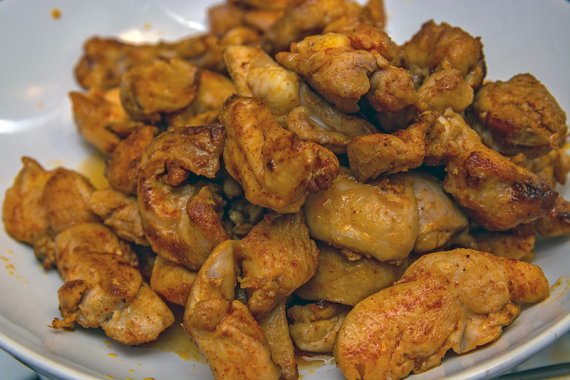Тыквенные спагетти с курицей