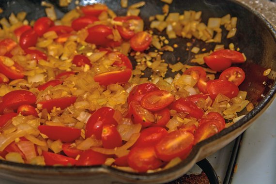 Тыквенные спагетти с курицей