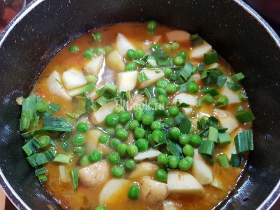 Летний суп с мясом