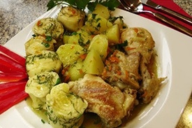 Штрудели с картошкой и мясом