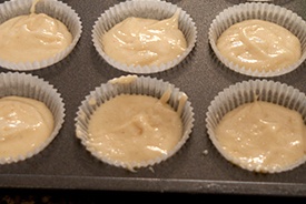 Маффины с шоколадной начинкой
