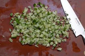 Салат из крабов и огурцов