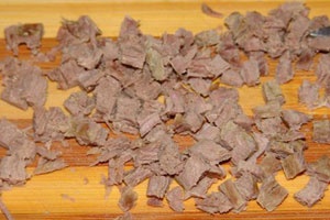 Помидоры, фаршированные мясным салатом