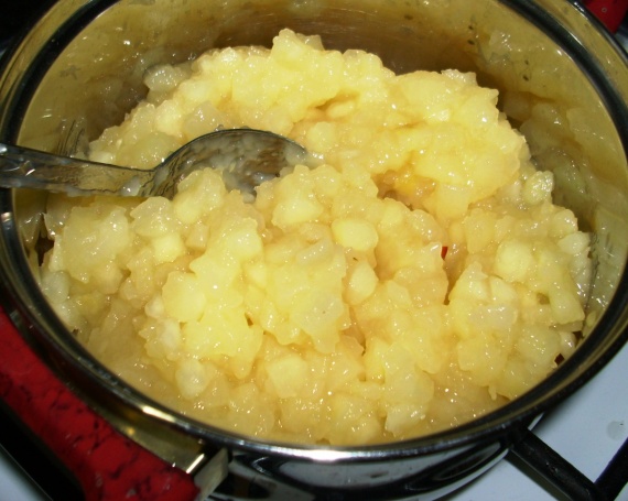 Насыпной пирог с яблоками