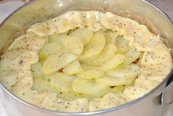 Мясной пирог с картофелем