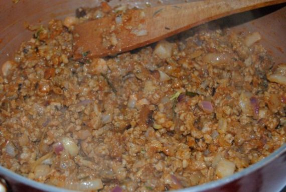 Мясной пирог с картофелем