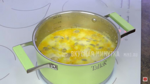 Грибной суп с баклажанами!