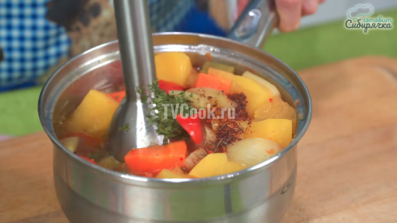 Постный овощной суп-пюре со специями