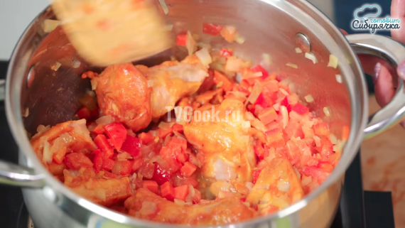 Чечевичный суп по турецки с курицей и овощами