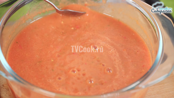 Гаспачо томатный летний холодный суп-пюре