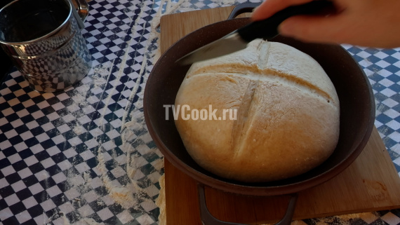 Хлеб без замеса в духовке