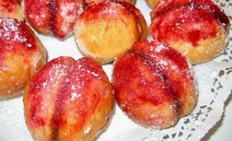 Пирожное Персики: рецепт с пошаговым руководством