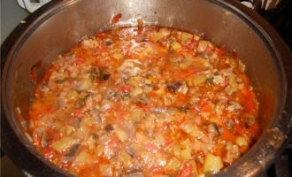 Домашняя баклажанно-кабачковая икра
