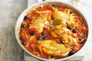 рецепт Тушеная Курица по-итальянски
