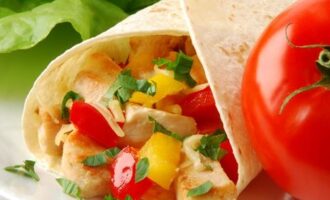 Мексиканская тортилья с курицей