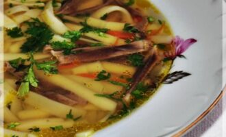Грибная Юшка с Домашней Лапшой