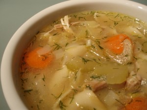 Овощной суп для кормящих мам