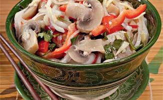 Рецепт грибов по-корейски с овощами