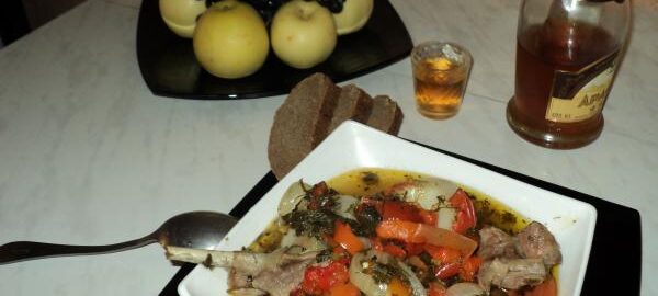 Хашлама из баранины с овощами