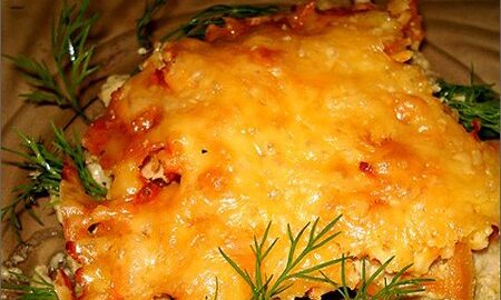 Запеченная картошка с куриным филе