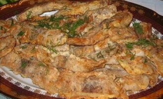 Жареный язык в тесте с кляром
