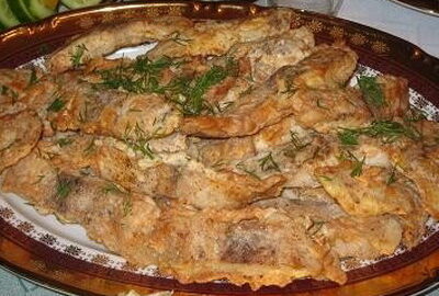 Жареный язык в тесте с кляром