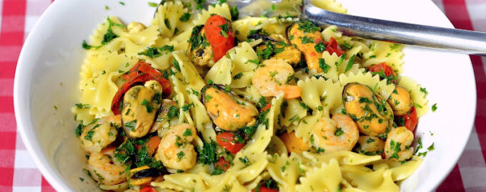 Паста с морепродуктами вкусный рецепт с фото пошагово и видео