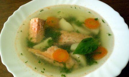 Рецепт ухи из форели