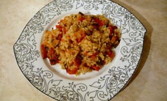 Рис с овощами в духовке — пошаговый рецепт