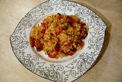 Рис с овощами в духовке — пошаговый рецепт