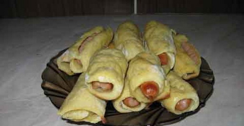Сосиски в картофеле