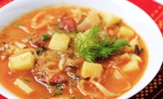 Капустняк с грибами