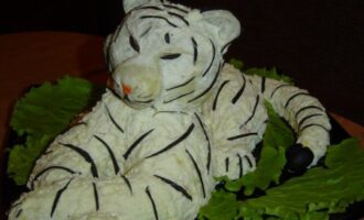 Салат «Белый тигр»