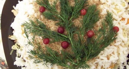 Салат «Рождественская ёлочка»
