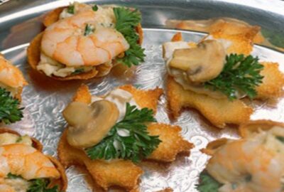 Канапе с грибами