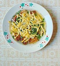 Балтийский суп с курицей и сухариками