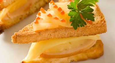 Рецепт сэндвичей по-голландски с ананасом и сыром