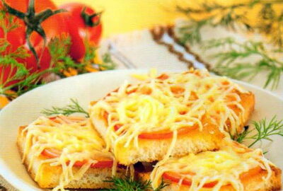 Потапцы с помидорами и сыром в духовке