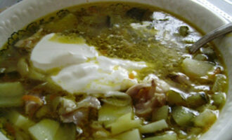 Рассольник с курицей