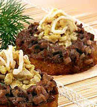 Рецепт канапе с мясом цыплёнка
