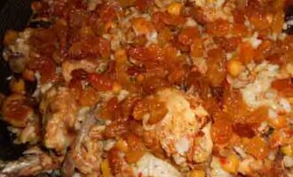 Азербайджанский плов с курицей и каштанами